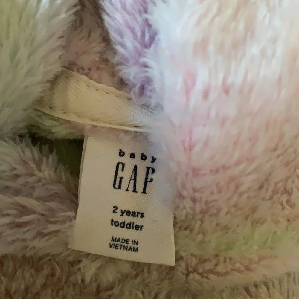 Gap Rainbow Tie Dye Fleece Hoodie Sweatshirt